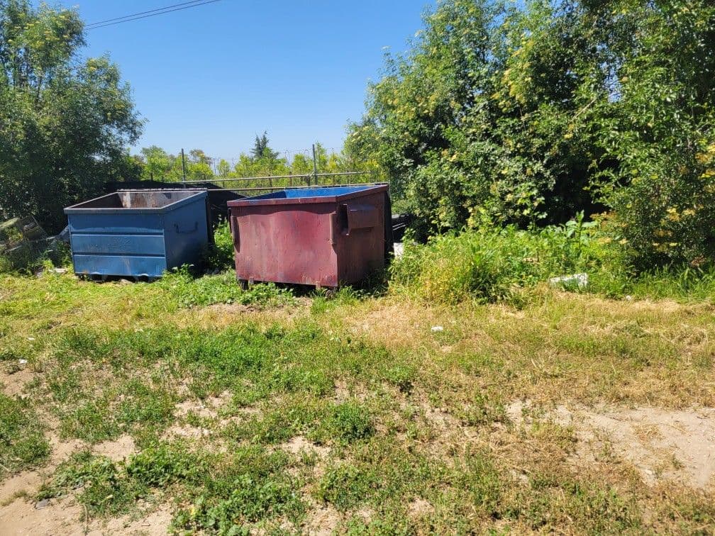 Dumpster Site Revamp in Porter Ranch Junk Removal